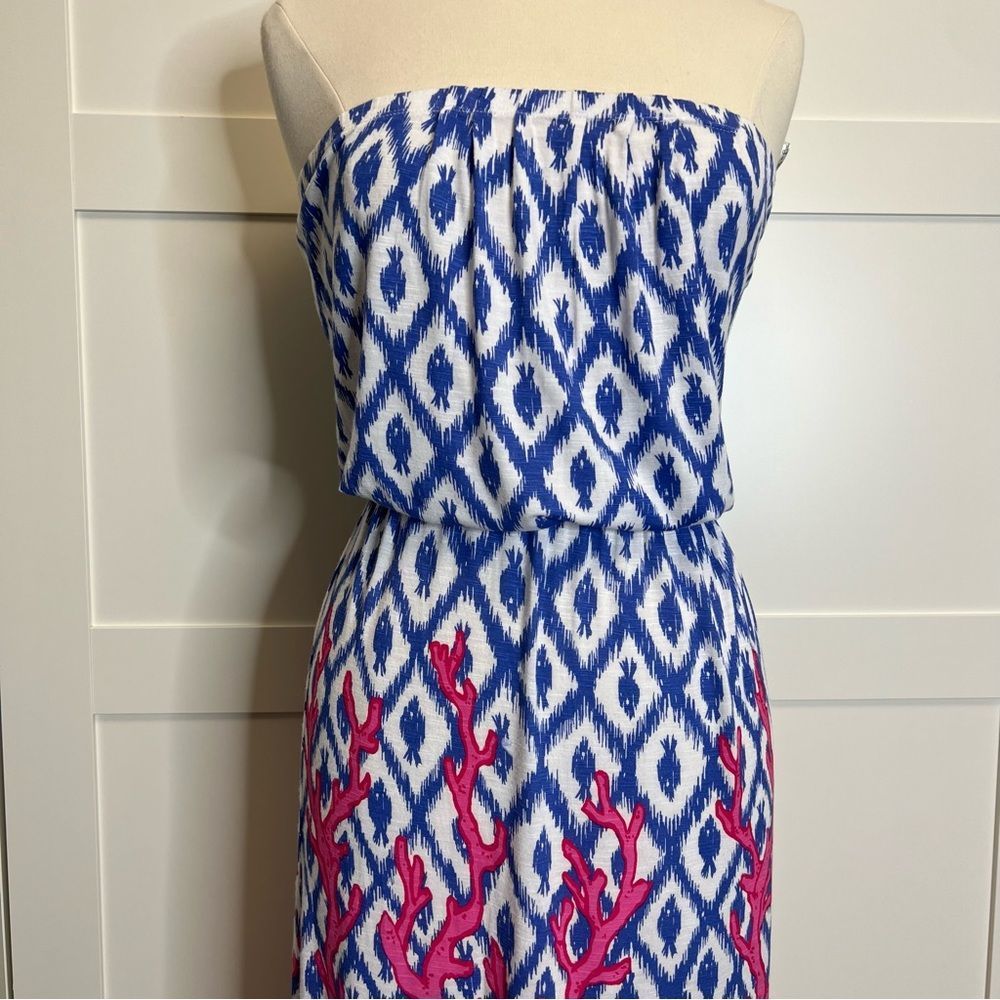 Lilly Pulitzer Marlisa Maxi XS Deep Dive Little Fish Engineered - Picture 3 of 4